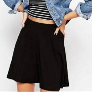 Black skater skirt